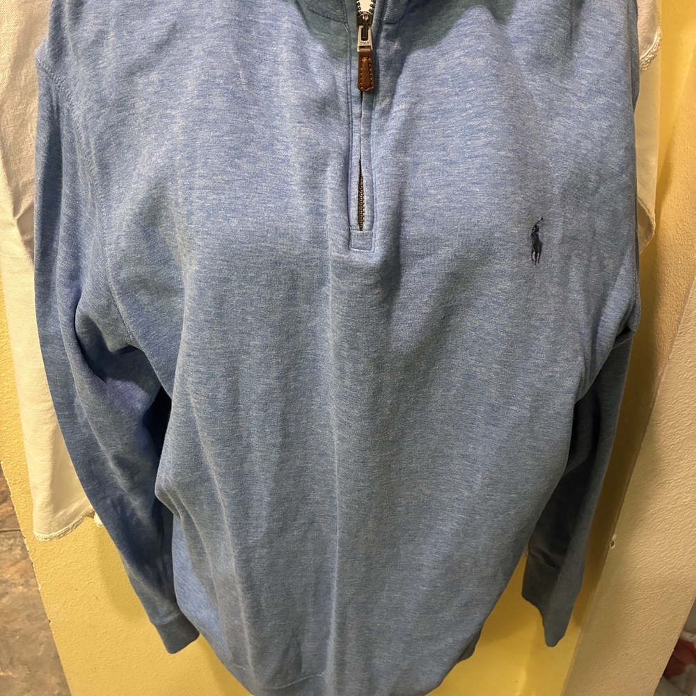 Polo by Ralph Lauren Light Blue Zip Pullover